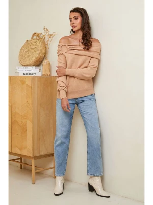 Soft Cashmere Sweter w kolorze jasnobrązowym rozmiar: 38/40