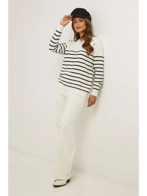 Soft Cashmere Sweter w kolorze kremowo-czarnym rozmiar: 36/38