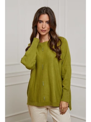 Soft Cashmere Sweter w kolorze oliwkowym rozmiar: 38/40