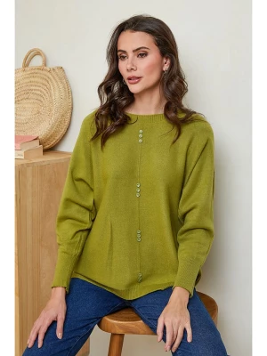 Soft Cashmere Sweter w kolorze oliwkowym rozmiar: 38/40