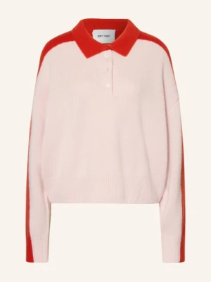 Soft Goat Dzianinowa Koszulka Polo Z Kaszmiru rosa