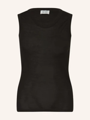 Soft Goat Dzianinowy Top Z Jedwabiu Z Dodatkiem Kaszmiru schwarz
