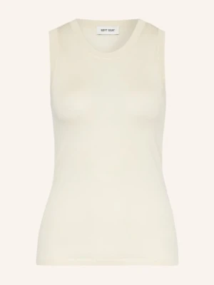 Soft Goat Dzianinowy Top Z Jedwabiu Z Dodatkiem Kaszmiru weiss