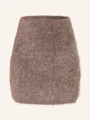 Soft Goat Spódnica Z Dzianiny Z Alpaki grau