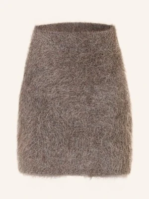 Soft Goat Spódnica Z Dzianiny Z Alpaki grau