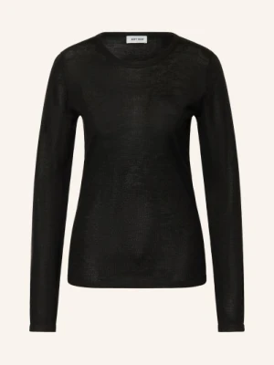 Soft Goat Sweter Z Jedwabiu Z Dodatkiem Kaszmiru schwarz