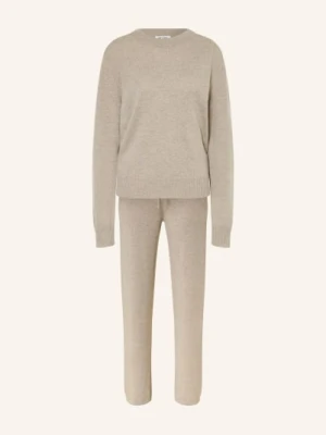 Soft Goat Zestaw: Sweter Z Kaszmiru I Spodnie Z Dzianiny Z Kaszmiru grau