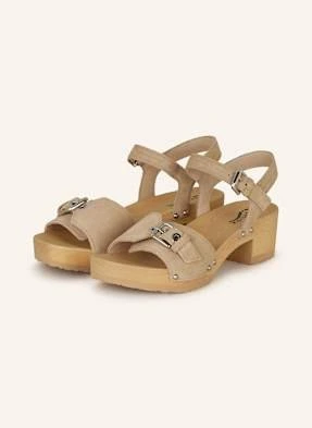 Softclox Sandały Na Platformie Pepita beige