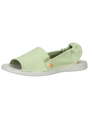 softinos Skórzane sandały w kolorze zielonym rozmiar: 40