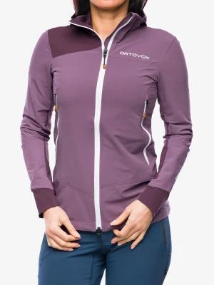 Softshell damski Ortovox Pala Hooded Jacket - wild berry