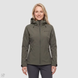 Softshell damski trekkingowy Hoora 2 zielony Alpine Pro