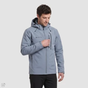 Softshell męski trekkingowy Hoor 2 szaroniebieski Alpine Pro