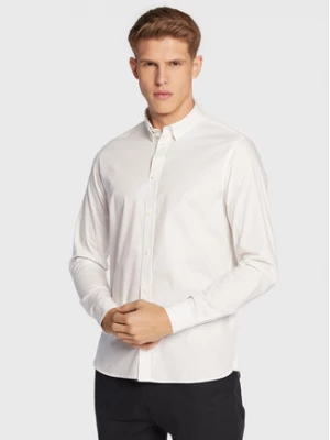 Solid Koszula 21103247 Biały Slim Fit