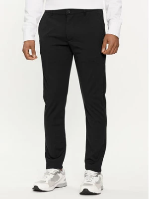 Solid Spodnie materiałowe 21105110 Czarny Regular Fit