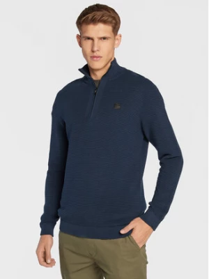 Solid Sweter 21106433 Niebieski Regular Fit