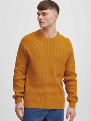 Solid Sweter 21107897 Żółty Regular Fit
