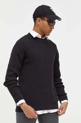 Solid sweter męski kolor czarny