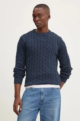 Solid sweter męski kolor granatowy lekki 21107899-194010