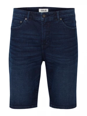 Solid Szorty jeansowe 21104980 Granatowy Regular Fit