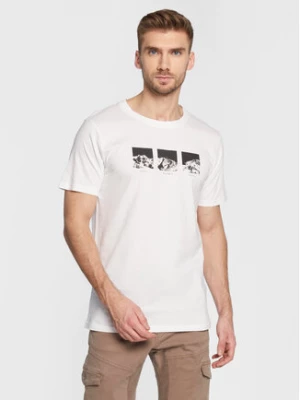 Solid T-Shirt Dain 21107280 Biały Regular Fit