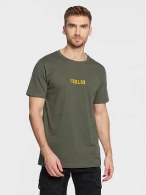 Solid T-Shirt Daniels 21107463 Zielony Regular Fit
