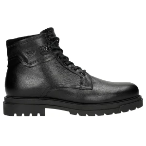 Czarne ocieplane trzewiki męskie typu workery 24095-71 Wojas