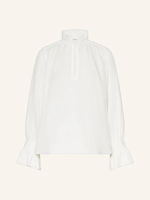 Soluzione Bluzka Z Falbankami weiss