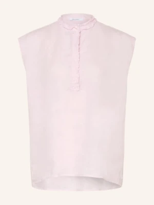 Soluzione Lniana Bluzka Z Falbanami rosa