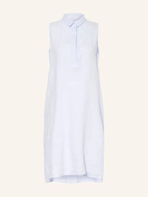 Soluzione Sukienka Koszulowa Z Lnu blau