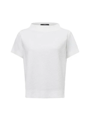 Someday Damska bluza z krótkim rękawem - Utecky Twist Kobiety biały wypukły wzór tkaniny,