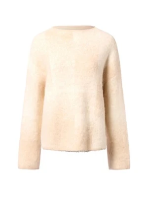 Someday Damski sweter z dzianiny z zawartością alpaki - Teonie Kobiety beżowy|biały wzorzysty,