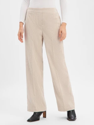 Someday Damskie spodnie sztruksowe - Cevil Corduroy Kobiety beżowy jednolity,