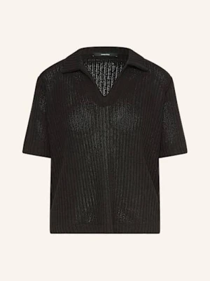 Someday Dzianinowa Koszulka Upolo schwarz