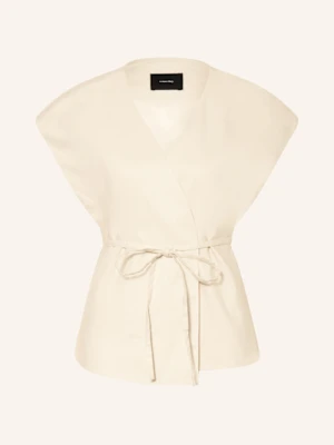 Someday Kamizelka Typu Blezer Nilen Z Lnem beige