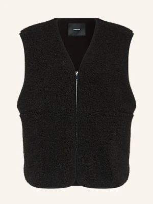 Someday Kamizelka Z Pluszowego Materiału Uliv schwarz