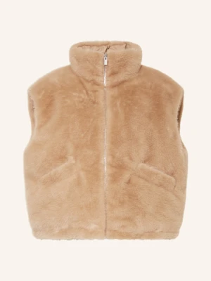 Someday Kamizelka Ze Sztucznego Futra Vaari Dwustronna beige