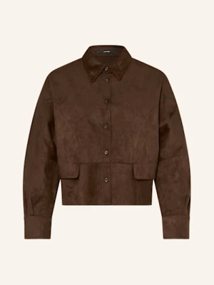 Someday Kurtka Nylia Z Imitacji Skóry braun