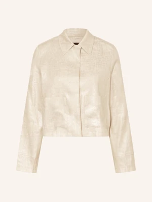 Someday Overjacket Nania Z Lnem beige