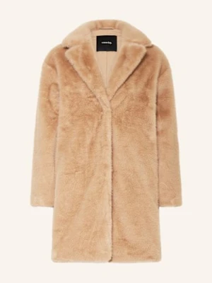 Someday Płaszcz Ze Sztucznego Futra Vaarila beige