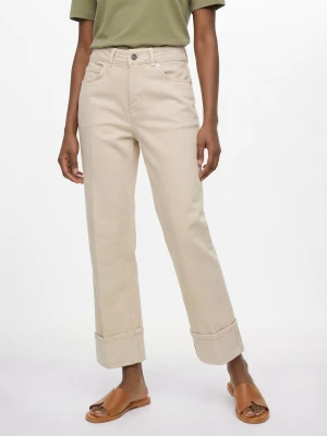 Someday Spodnie Damem - Corah Turn Up Sleek Kobiety Bawełna beżowy,