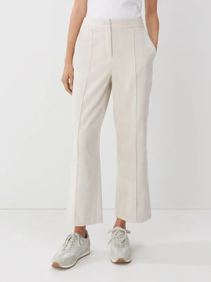 Someday Spodnie sztruksowe "Cabien" w kolorze kremowym rozmiar: 42