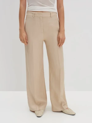 Someday Spodnie w kolorze beżowym rozmiar: 38