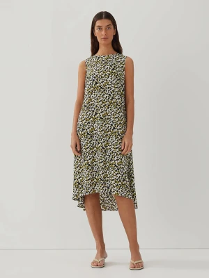 Someday Sukienka "Queilo" w kolorze khaki ze wzorem rozmiar: 36