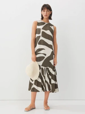 Someday Sukienka w kolorze oliwkowo-kremowym rozmiar: 42