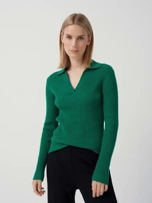 Someday Sweter "Tilvy" w kolorze zielonym rozmiar: 36