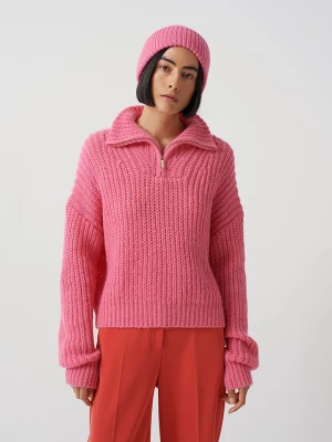 Someday Sweter "Tomilla" w kolorze różowym rozmiar: 42