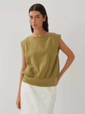 Someday Top dresowy w kolorze khaki rozmiar: 38