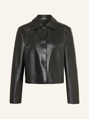 Someday Żakiet Pudełkowy Neather Z Imitacji Skóry schwarz