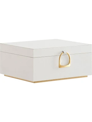 Songmics Szkatułka w kolorze białym - 24 x 11 x 20,5 cm rozmiar: onesize