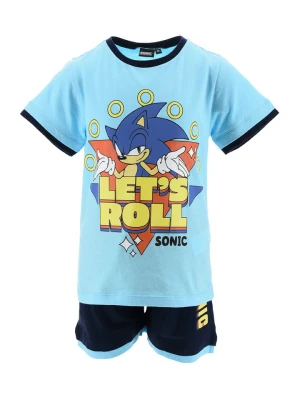 Sonic 2-częściowy zestaw "Sonic" w kolorze błękitno-granatowym rozmiar: 98